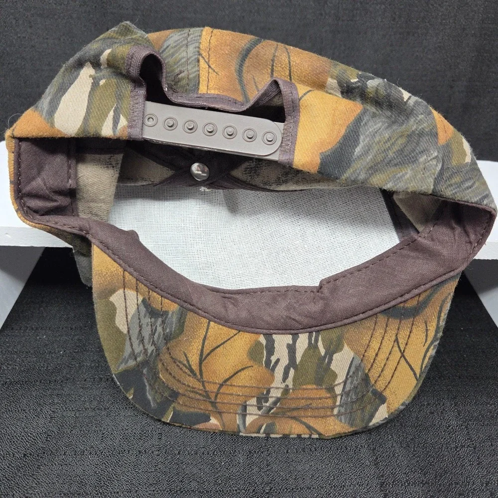 VTG Gander Mountain Mossy Oak Treestand Camo Snapback Hat Made in USA